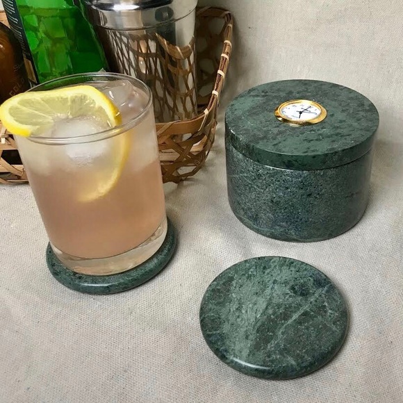 Other - Mid Century Marble Jade Vintage Coaster Holder